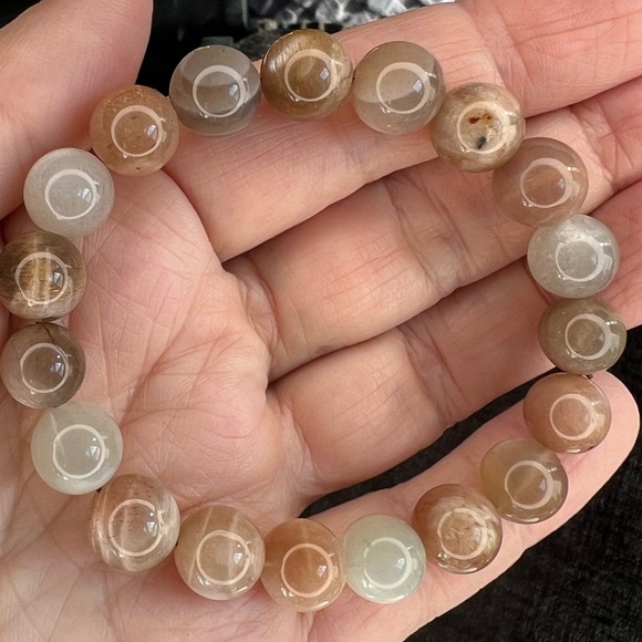 10mm Moonstone Sunstone mix Bracelet ✨ - Picture 7 of 7